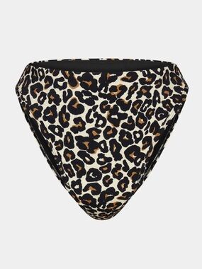 Knix Sculpt High Cut Bikini Swim Bottom / Wild Cat